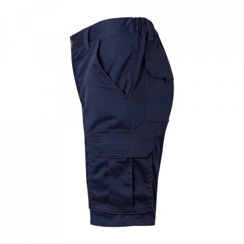 VL HEBE. Strečov&eacute; bermudy s viacer&yacute;mi vreckami (240 g/m&sup2;), z bavlny (46 %), EME (38 %) a polyesteru (16 %) - N&aacute;morn&iacute;cka modr&aacute;