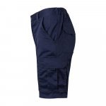 VL HEBE. Strečov&eacute; bermudy s viacer&yacute;mi vreckami (240 g/m&sup2;), z bavlny (46 %), EME (38 %) a polyesteru (16 %) - N&aacute;morn&iacute;cka modr&aacute;