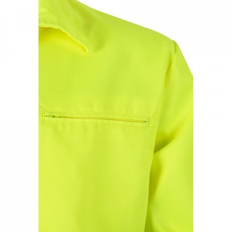 VL NEPTUNE LARGE. Casaco bicolor de sarja (210g/m&sup2;) em poli&eacute;ster (80%) e algod&atilde;o (20%) - Azul marinho/Amarelo