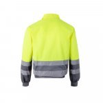 VL NEPTUNE LARGE. Casaco bicolor de sarja (210g/m&sup2;) em poli&eacute;ster (80%) e algod&atilde;o (20%) - Cinzento/Amarelo