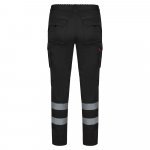 VL DIONYSUS. Strečov&eacute; nohavice s viacer&yacute;mi vreckami (240 g/m&sup2;), z bavlny (46 %), EME (38 %) a polyesteru (16 %) - Čierna