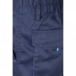 VL FIDES. Dvojfarebn&eacute; elastick&eacute; nohavice s viacer&yacute;mi vreckami (240 g/m&sup2;) z bavlny (46 %), EME (38 %) a polyesteru (16 %) - Modr&aacute;/Svetlomodr&aacute;