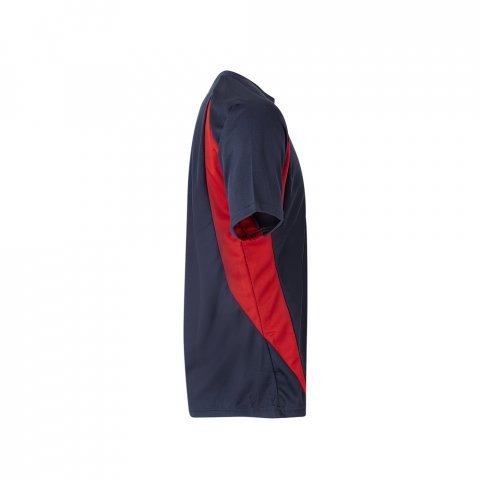 VL SLAYER. Tricou tehnic bicolor bird-eye (160g/m&sup2;), din poliester (100%) - Albastru/Roșu