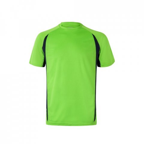 VL SLAYER. Tricou tehnic bicolor bird-eye (160g/m&sup2;), din poliester (100%) - Verde/Albastru