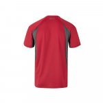VL SLAYER. Tricou tehnic bicolor bird-eye (160g/m&sup2;), din poliester (100%) - Roșu/Gri