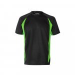 VL SLAYER. Tricou tehnic bicolor bird-eye (160g/m&sup2;), din poliester (100%) - Negru/Verde