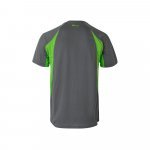 VL SLAYER. Tricou tehnic bicolor bird-eye (160g/m&sup2;), din poliester (100%) - Gri/Verde