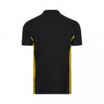 VL SUPAY. Dvojfarebn&aacute; pik&eacute; poloko&scaron;eľa (180 g/m&sup2;) s kr&aacute;tkym ruk&aacute;vom, z bavlny (60 %) a polyesteru (40 %) - Čierna/Žlt&aacute;