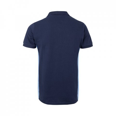 VL SUPAY. Dvojfarebn&aacute; pik&eacute; poloko&scaron;eľa (180 g/m&sup2;) s kr&aacute;tkym ruk&aacute;vom, z bavlny (60 %) a polyesteru (40 %) - Modr&aacute;/Svetlomodr&aacute;