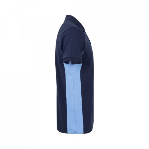 VL SUPAY. Dvojfarebn&aacute; pik&eacute; poloko&scaron;eľa (180 g/m&sup2;) s kr&aacute;tkym ruk&aacute;vom, z bavlny (60 %) a polyesteru (40 %) - Modr&aacute;/Svetlomodr&aacute;