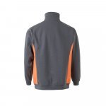 VL SVAROG. Hanorac bicolor din terry (260 g/m&sup2;), din poliester (65%) și bumbac (35%) - Gri/Portocaliu