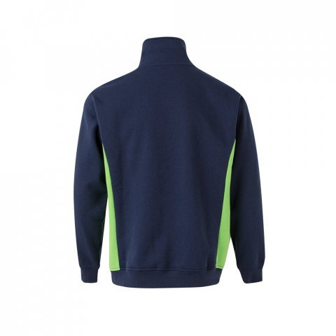 VL SVAROG. Hanorac bicolor din terry (260 g/m&sup2;), din poliester (65%) și bumbac (35%) - Albastru/Verde