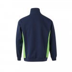 VL SVAROG. Hanorac bicolor din terry (260 g/m&sup2;), din poliester (65%) și bumbac (35%) - Albastru/Verde