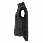 VL MEFITIS. Multi-pocket padded vest (220g/m&sup2;), in polyester (100%) - Black