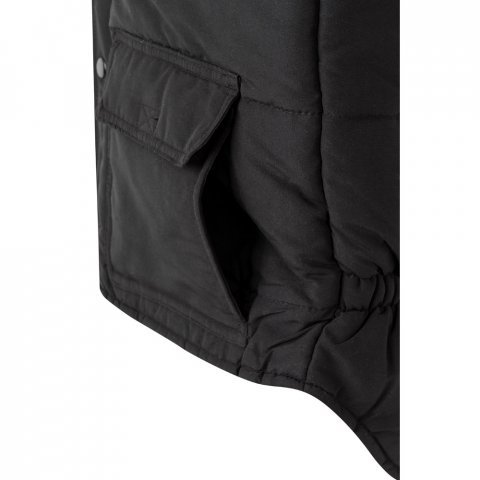 VL MEFITIS. Multi-pocket padded vest (220g/m&sup2;), in polyester (100%) - Black