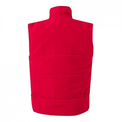 VL MEFITIS. Multi-pocket padded vest (220g/m&sup2;), in polyester (100%) - Red