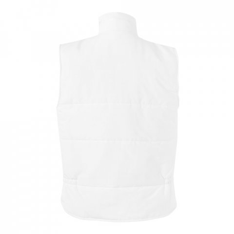 VL MEFITIS. Multi-pocket padded vest (220g/m&sup2;), in polyester (100%) - White