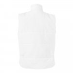 VL MEFITIS. Multi-pocket padded vest (220g/m&sup2;), in polyester (100%) - White