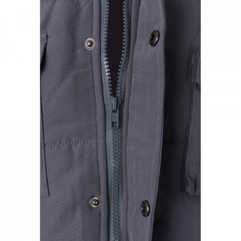 VL MEFITIS. Multi-pocket padded vest (220g/m&sup2;), in polyester (100%) - Grey