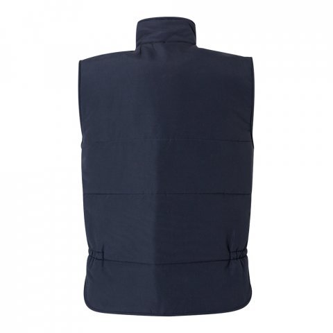 VL MEFITIS. Multi-pocket padded vest (220g/m&sup2;), in polyester (100%) - Navy blue