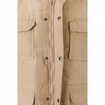 VL MEFITIS. Multi-pocket padded vest (220g/m&sup2;), in polyester (100%) - Light natural