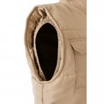 VL MEFITIS. Multi-pocket padded vest (220g/m&sup2;), in polyester (100%) - Light natural