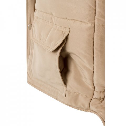 VL MEFITIS. Multi-pocket padded vest (220g/m&sup2;), in polyester (100%) - Light natural