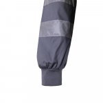 VL NEPTUNE. Casaco bicolor de sarja (210g/m&sup2;) em poli&eacute;ster (80%) e algod&atilde;o (20%) - Cinzento/Amarelo