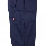 VL POSEIDON. Pantaloni din twill bicolor cu buzunare multiple (210 g/m&sup2;), din bumbac (20%) și poliester (80%) - Albastru/Galben