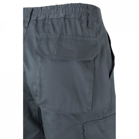 VL POSEIDON. Pantaloni din twill bicolor cu buzunare multiple (210 g/m&sup2;), din bumbac (20%) și poliester (80%) - Gri/Galben