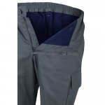VL POSEIDON. Pantaloni din twill bicolor cu buzunare multiple (210 g/m&sup2;), din bumbac (20%) și poliester (80%) - Gri/Galben