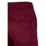 VL POSEIDON. Pantaloni din twill bicolor cu buzunare multiple (210 g/m&sup2;), din bumbac (20%) și poliester (80%) - Burgundia/Galben