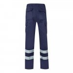 VL ASCLEPIUS. Pantaloni din twill cu buzunare multiple (200 g/m&sup2;), din bumbac (35%) și poliester (65%) - Albastru
