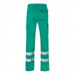 VL ASCLEPIUS. Pantaloni din twill cu buzunare multiple (200 g/m&sup2;), din bumbac (35%) și poliester (65%) - Verde