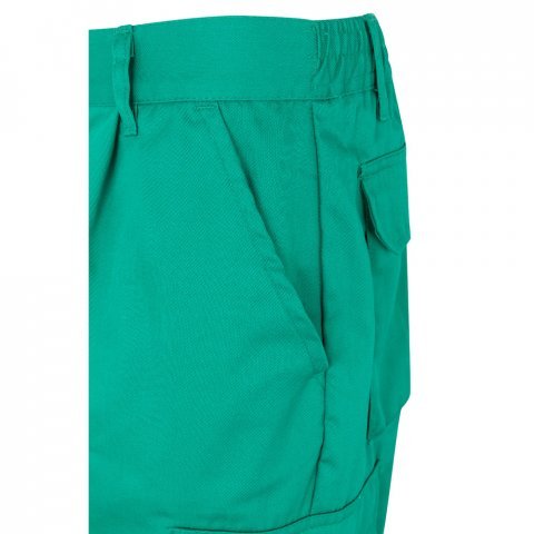 VL ASCLEPIUS. Pantaloni din twill cu buzunare multiple (200 g/m&sup2;), din bumbac (35%) și poliester (65%) - Verde
