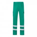 VL ASCLEPIUS. Pantaloni din twill cu buzunare multiple (200 g/m&sup2;), din bumbac (35%) și poliester (65%) - Verde