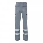 VL ASCLEPIUS. Pantaloni din twill cu buzunare multiple (200 g/m&sup2;), din bumbac (35%) și poliester (65%) - Gri