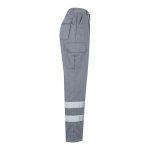 VL ASCLEPIUS. Pantaloni din twill cu buzunare multiple (200 g/m&sup2;), din bumbac (35%) și poliester (65%) - Gri