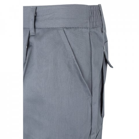 VL ASCLEPIUS. Pantaloni din twill cu buzunare multiple (200 g/m&sup2;), din bumbac (35%) și poliester (65%) - Gri