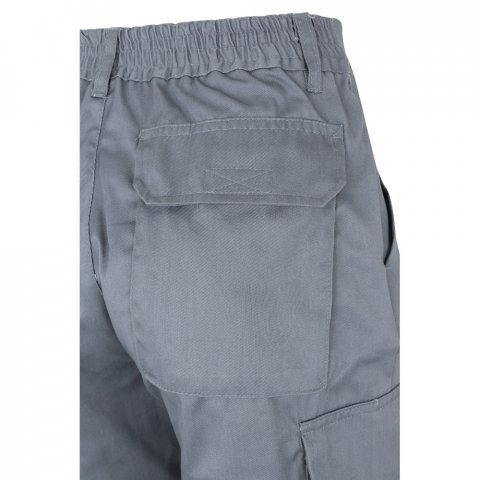 VL ASCLEPIUS. Pantaloni din twill cu buzunare multiple (200 g/m&sup2;), din bumbac (35%) și poliester (65%) - Gri