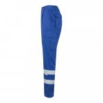 VL ASCLEPIUS. Pantaloni din twill cu buzunare multiple (200 g/m&sup2;), din bumbac (35%) și poliester (65%) - Albastru Royal