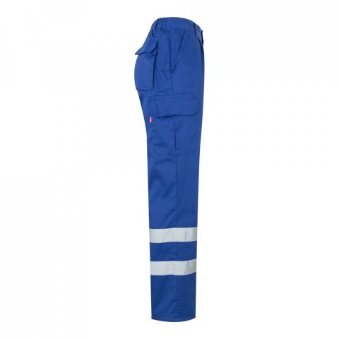 VL ASCLEPIUS. Pantaloni din twill cu buzunare multiple (200 g/m&sup2;), din bumbac (35%) și poliester (65%) - Albastru Royal