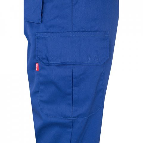 VL ASCLEPIUS. Pantaloni din twill cu buzunare multiple (200 g/m&sup2;), din bumbac (35%) și poliester (65%) - Albastru Royal