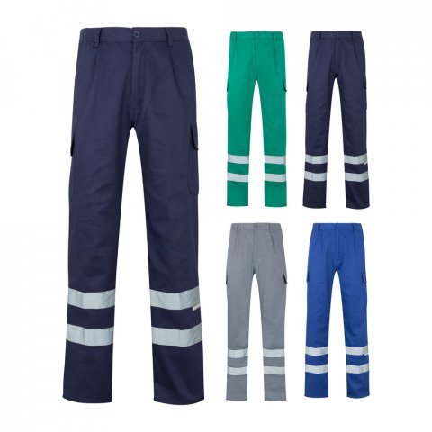VL ASCLEPIUS. Pantaloni din twill cu buzunare multiple (200 g/m&sup2;), din bumbac (35%) și poliester (65%)