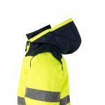 VL JUPITER LARGE. Двуцветно яке с подплънки (180 г/м&sup2;) от полиестер (100%), с полиуретаново покритие - Син/жълт