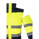 VL JUPITER LARGE. Двуцветно яке с подплънки (180 г/м&sup2;) от полиестер (100%), с полиуретаново покритие - Син/жълт
