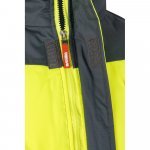 VL JUPITER LARGE. Двуцветно яке с подплънки (180 г/м&sup2;) от полиестер (100%), с полиуретаново покритие - сив/жълт