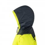 VL JUPITER LARGE. Двуцветно яке с подплънки (180 г/м&sup2;) от полиестер (100%), с полиуретаново покритие - сив/жълт