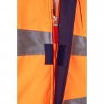 VL JUPITER LARGE. Двуцветно яке с подплънки (180 г/м&sup2;) от полиестер (100%), с полиуретаново покритие - Син/оранжев