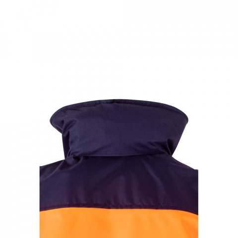 VL JUPITER LARGE. Двуцветно яке с подплънки (180 г/м&sup2;) от полиестер (100%), с полиуретаново покритие - Син/оранжев